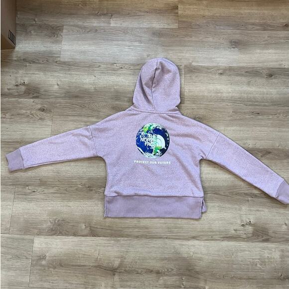 The North Face Youth Girls Size S Protect Our Future Limited Edition Pink Hoodie - Picture 3 of 9